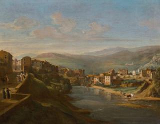 Gaspar Van Wittel - Tivoli, A View Of The Aniene Above The Old Falls
