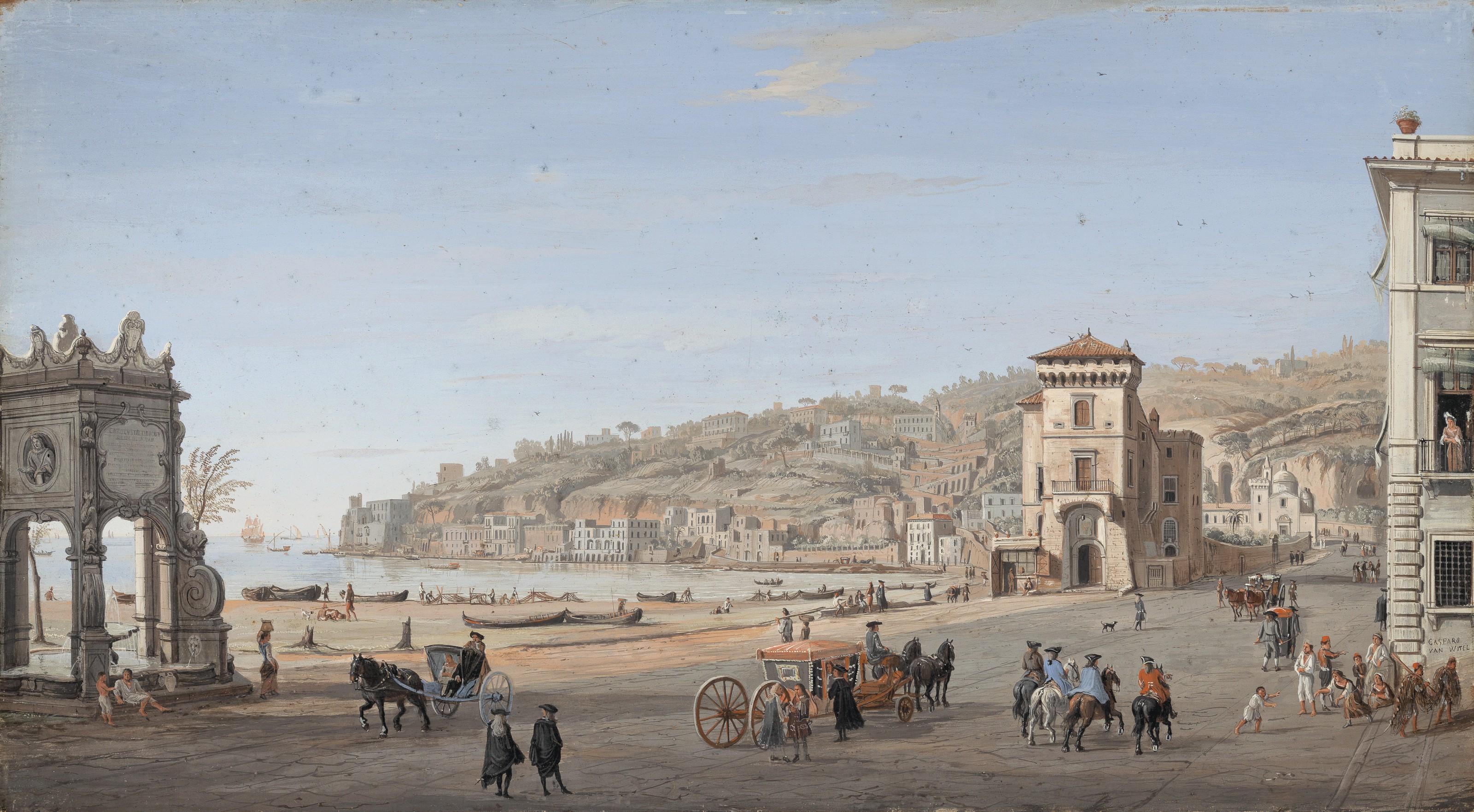 Gaspar Van Wittel - View of the Riviera di Chiaia, Naples