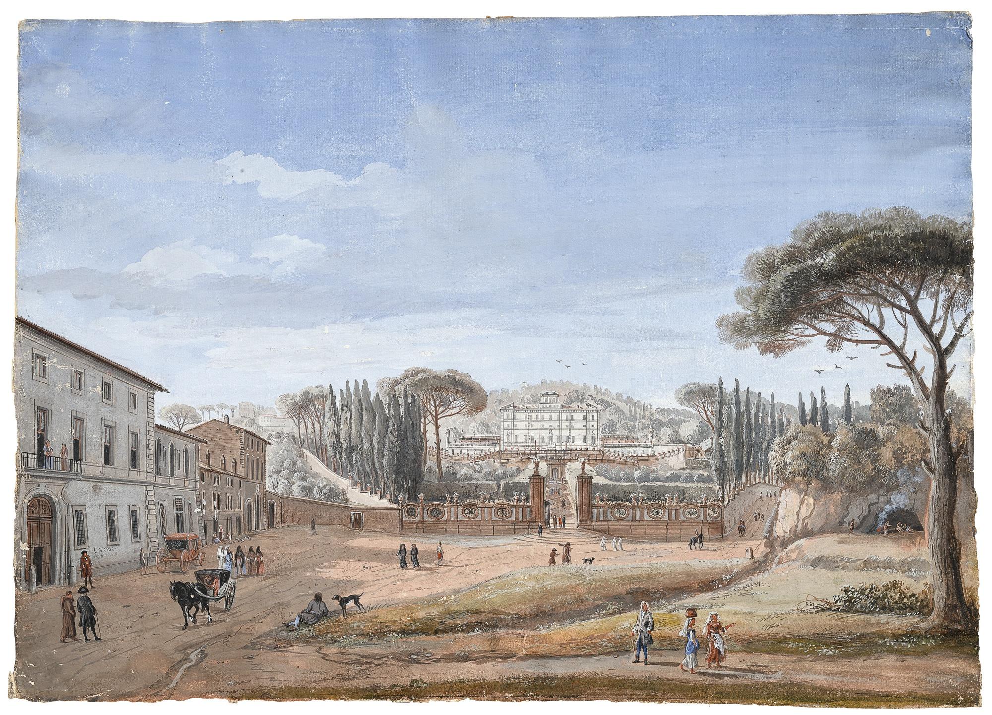 Gaspar Van Wittel - View Of The Villa Aldobrandini, Frascati