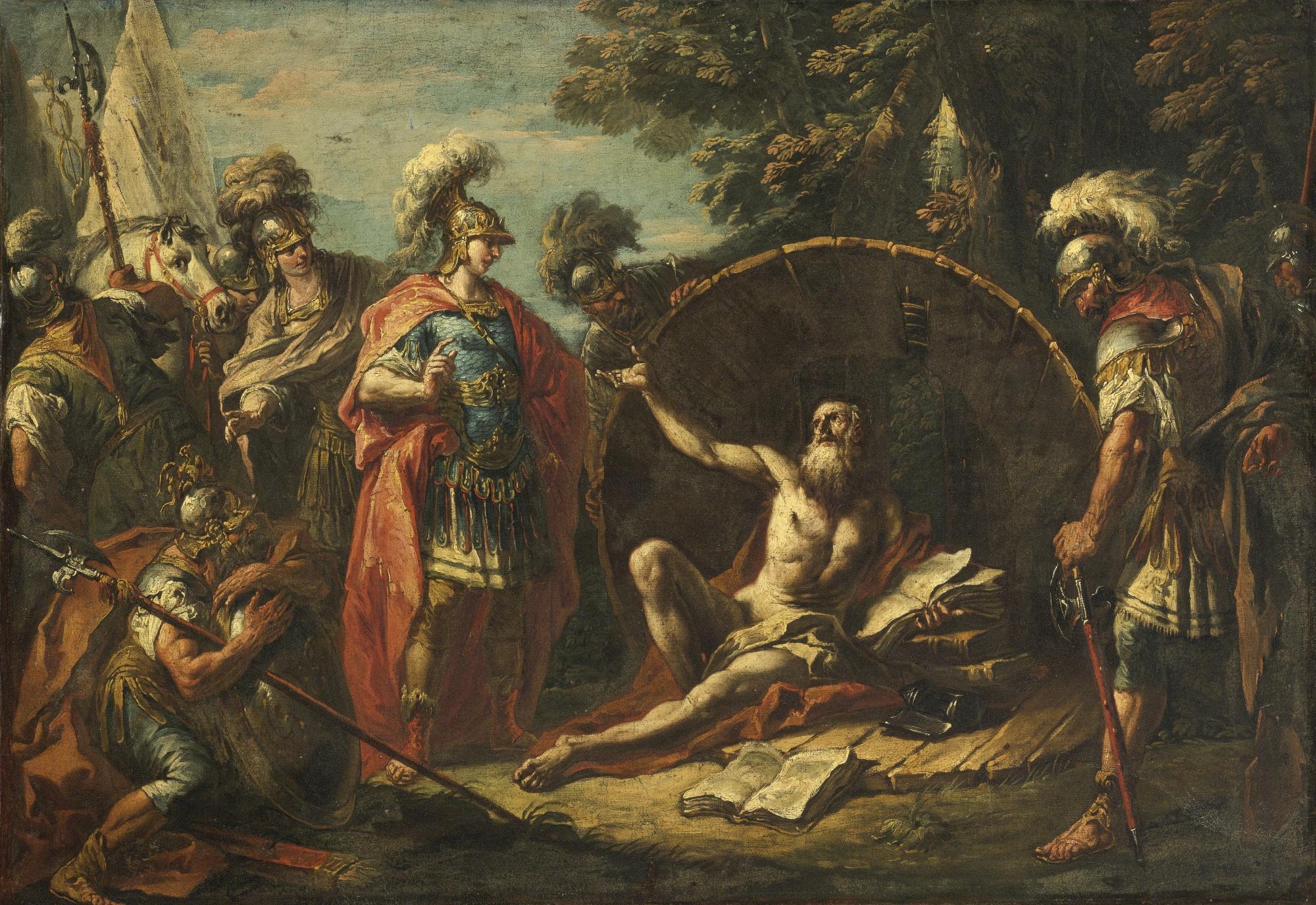 Gaspare Diziani - Alexander And Diogenes