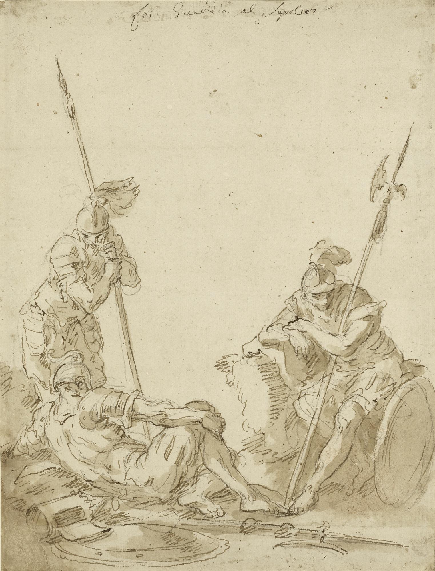 Gaspare Diziani - Soldiers Asleep