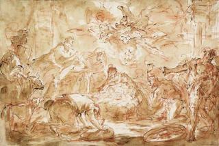 Gaspare Diziani - The Adoration of the Shepherds