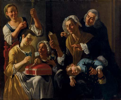 Gaspare Traversi - Lezione di cucito