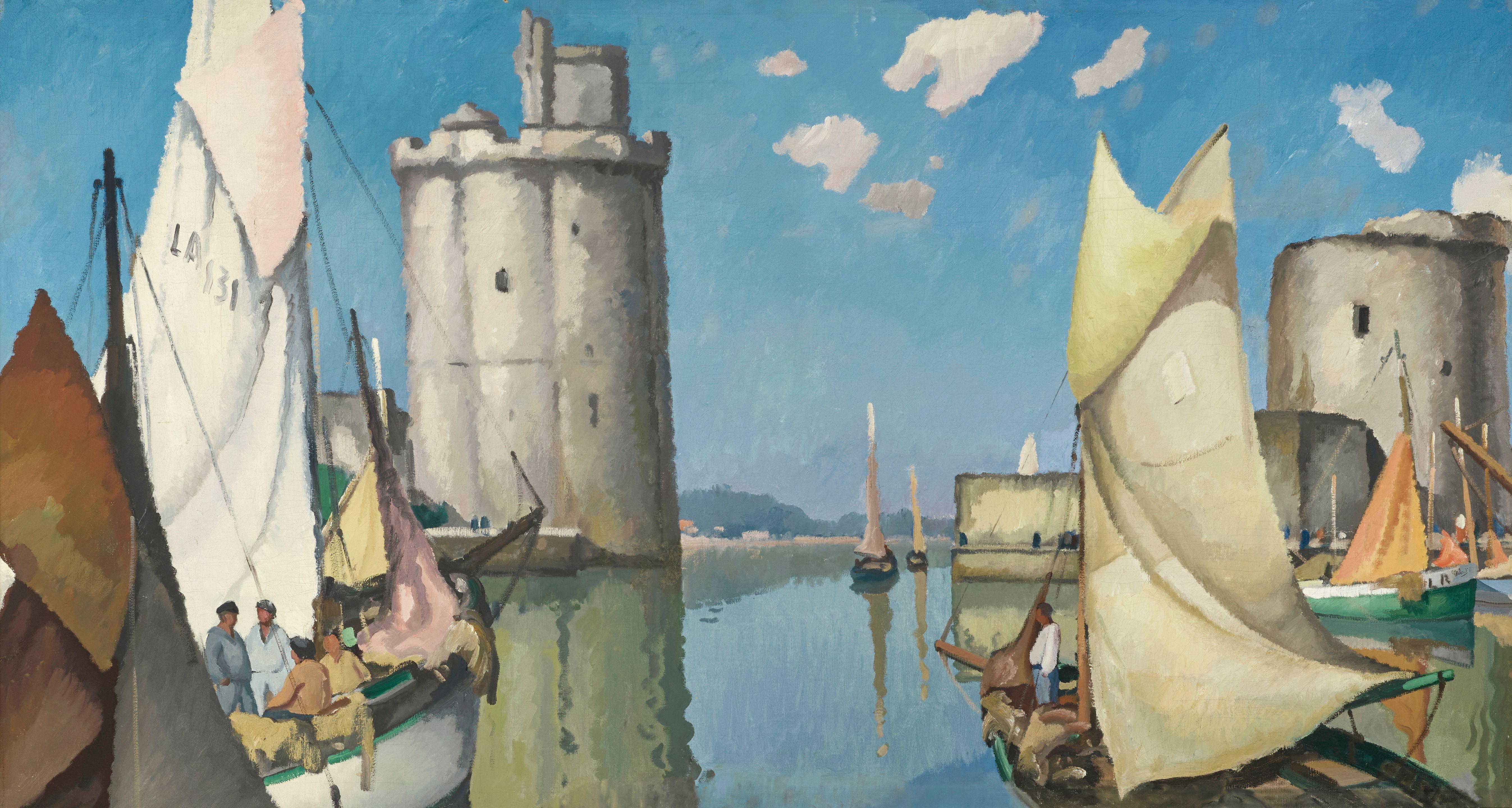 Gaston Balande - Port de La Rochelle, Tour Saint Nicolas et Tour de La Chaine
