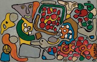 Gaston Chaissac - Composition À Deux Personnages