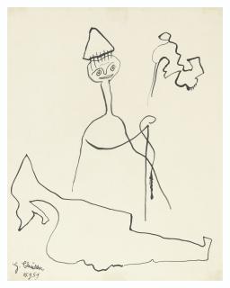 Gaston Chaissac - Composition à un personnage