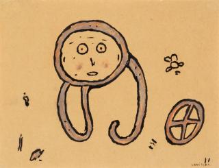 Gaston Chaissac - Visage et roue