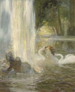 Gaston de Latouche - Reverie in the fountain