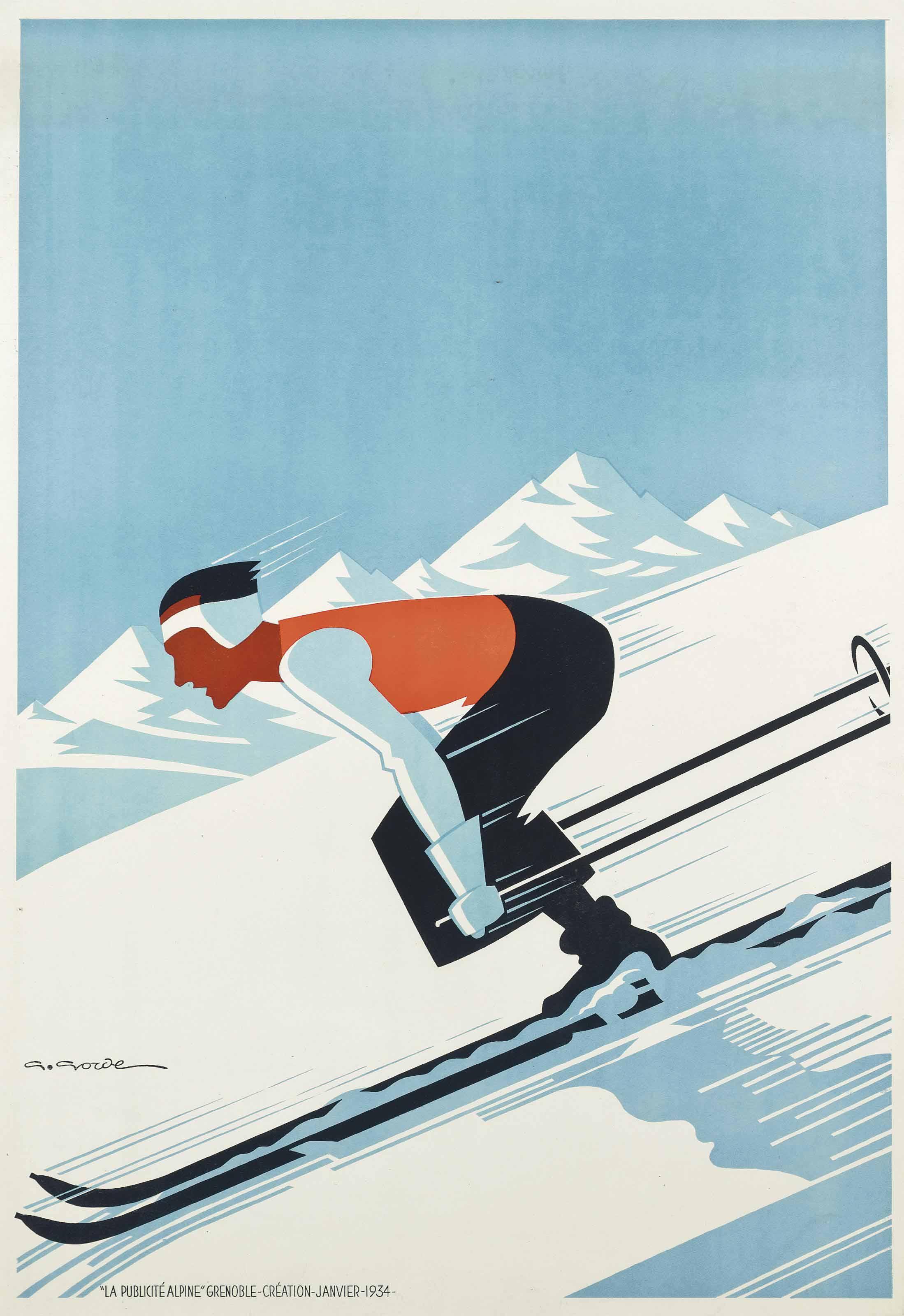 Gaston Gorde - Downhill Skier