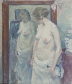Gaston Haustrate - In front of the mirror