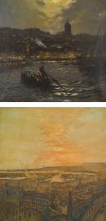 Gaston La Touche - French clair De Lune, Gênes; And Port De Bretagne