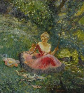 Gaston La Touche - French La Pêche 