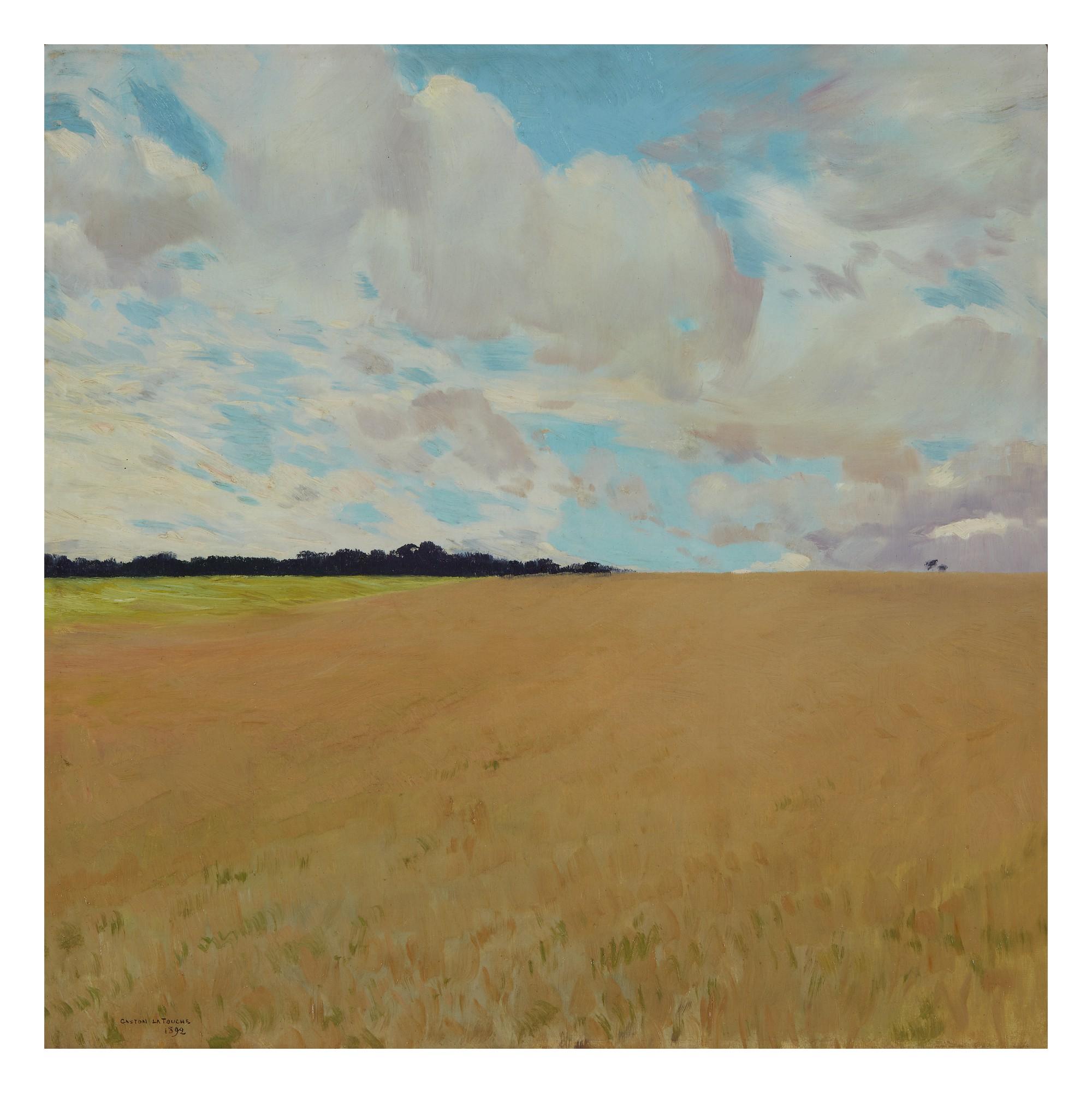 Gaston La Touche - Open Fields Under A Cloudy Sky