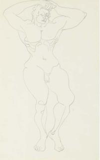 Gaston Lachaise - Male Nude