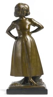 Gaston Lachaise - Portrait Statuette Of Mrs. B. Hartman (Girl With Bobbed Hair)