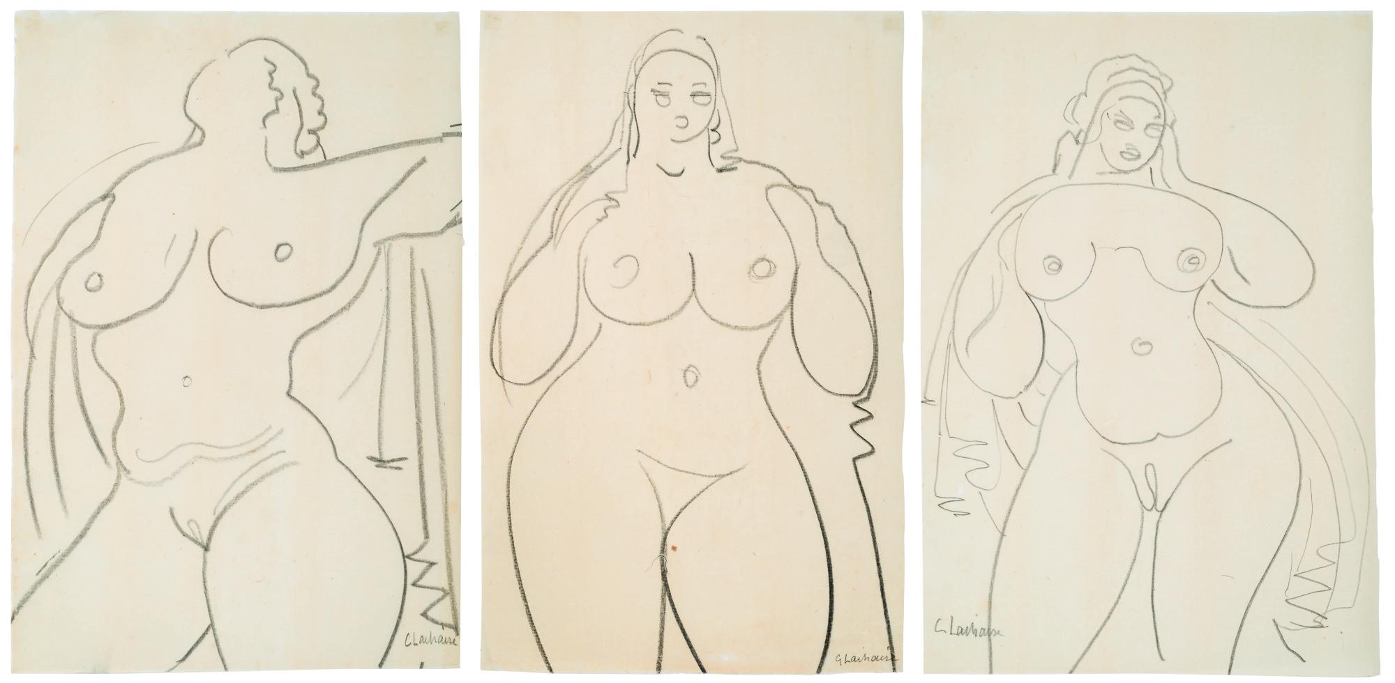 Gaston Lachaise - Untitled [3 Works]