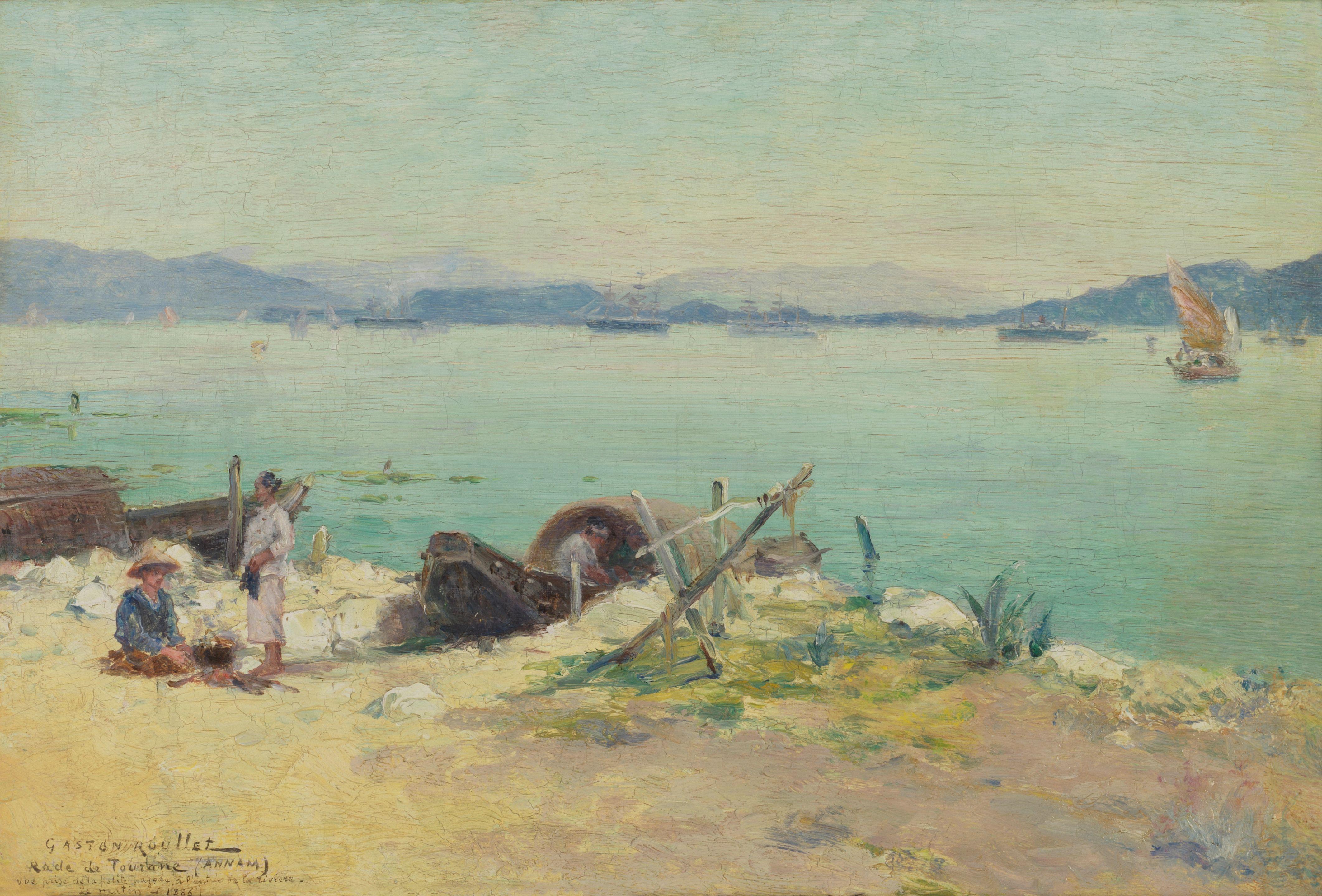 Gaston Roullet - Riverbank at Tourane, Annam (Da Nang, Vietnam)
