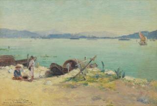 Gaston Roullet - Riverbank at Tourane, Annam (Da Nang, Vietnam)