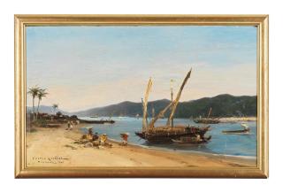 Gaston Roullet - Vue de Tourane au Vietnam