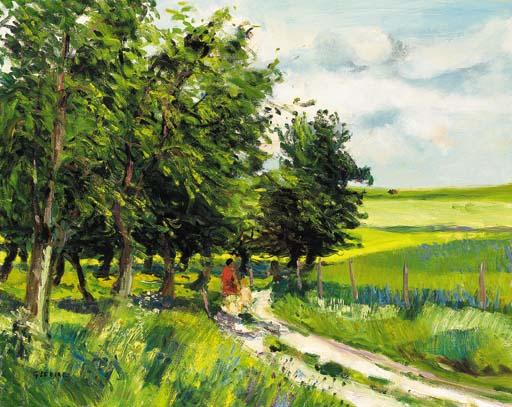 Gaston Sébire - Chemin dans la campagne
