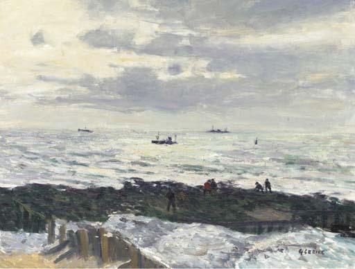 Gaston Sebire - Le soir au Havre