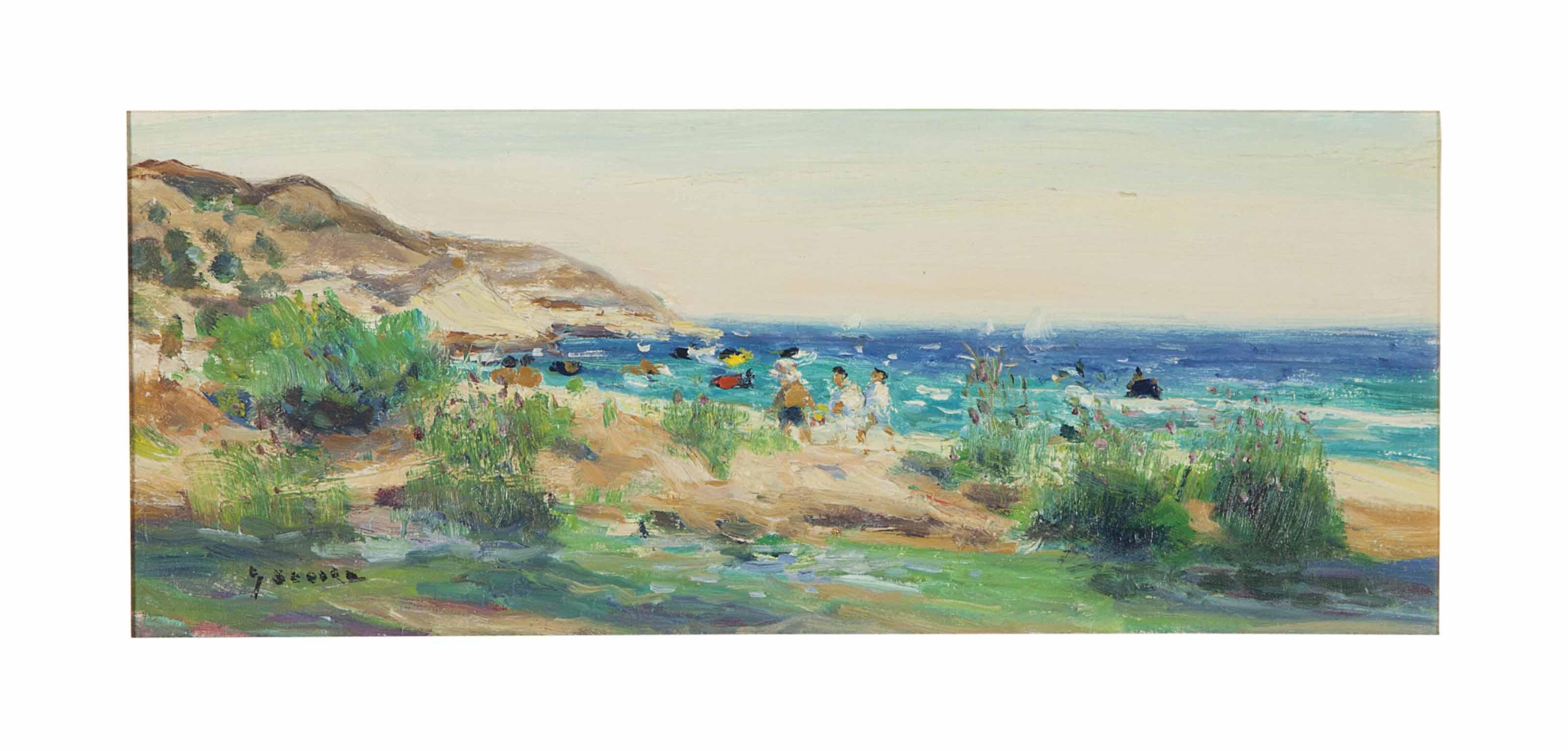 Gaston Sébire - Pres De Benidorm; And A Companion Painting