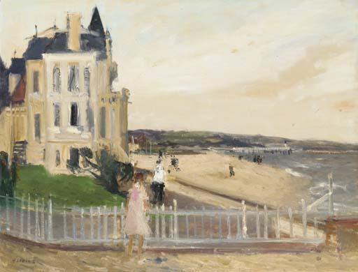 Gaston Sebire - Trouville au personnage rose