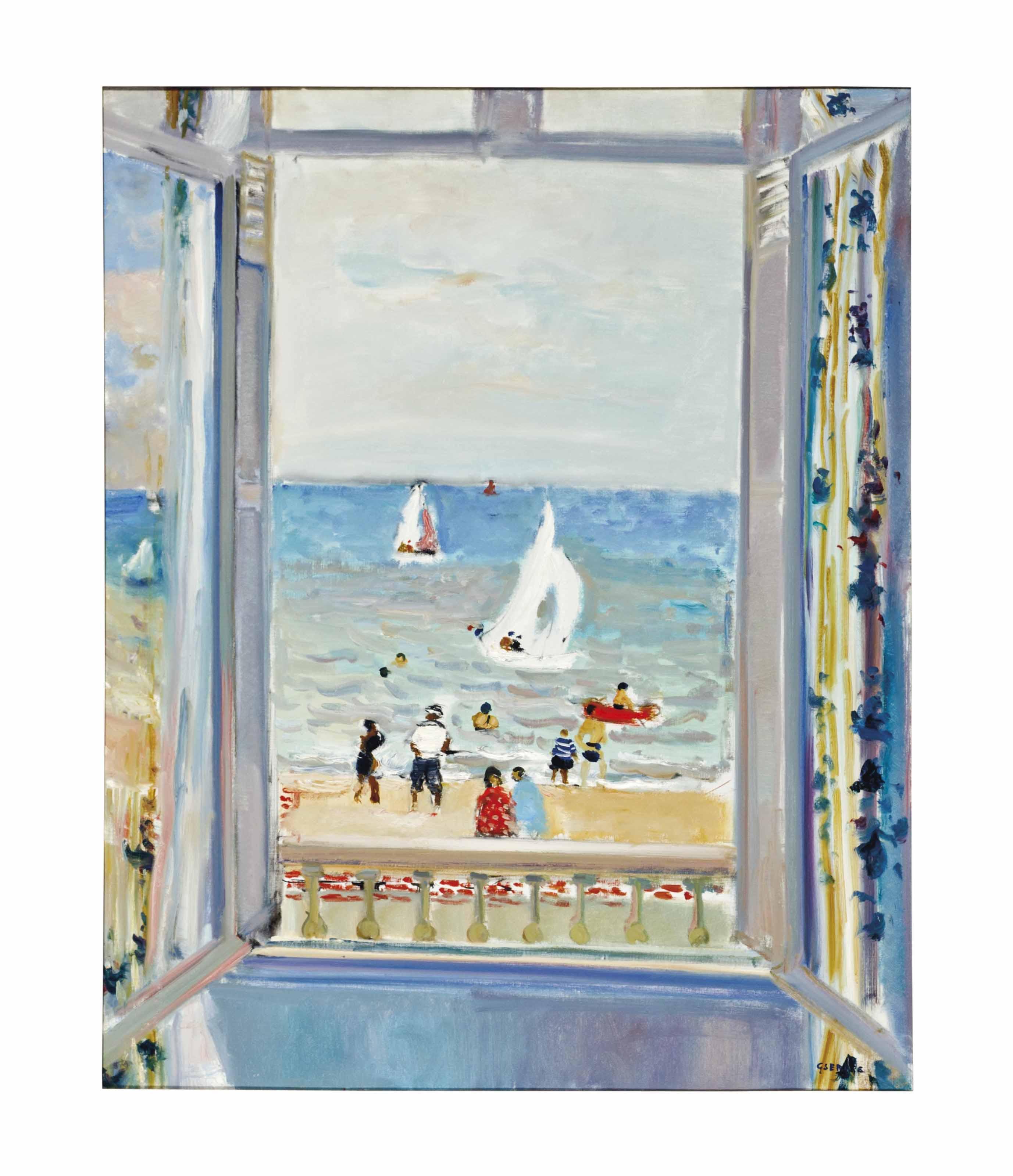 Gaston Sébire - Vue sur la plage