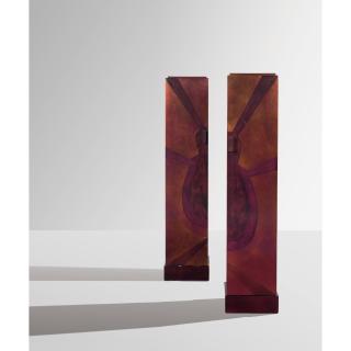 Gaston Suisse - Paire De Bibliothèques, Pièce Unique, Vers 1930 