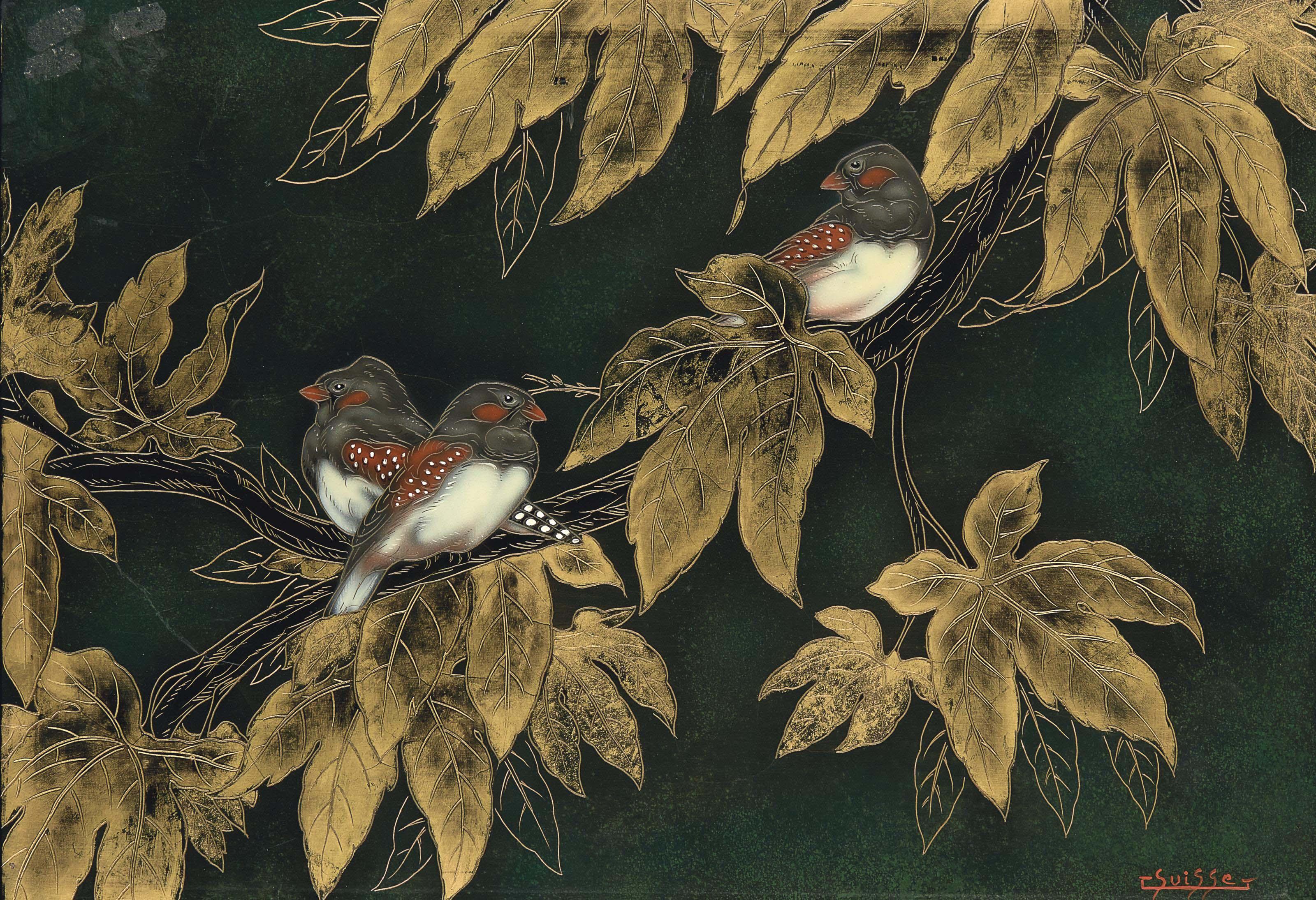 Gaston Suisse - Panneau \'Aux Oiseaux\', Vers 1930