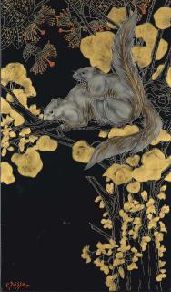 Gaston Suisse - Panneau \'Écureuil De Malaisie\', Vers 1930