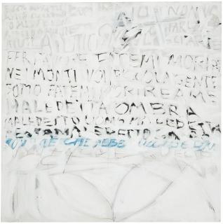 Gastone Novelli - Il Vino Tintosigned, Titled And Dated 62 On The Reverse, Oil, Enamel And Pencil On Canvas