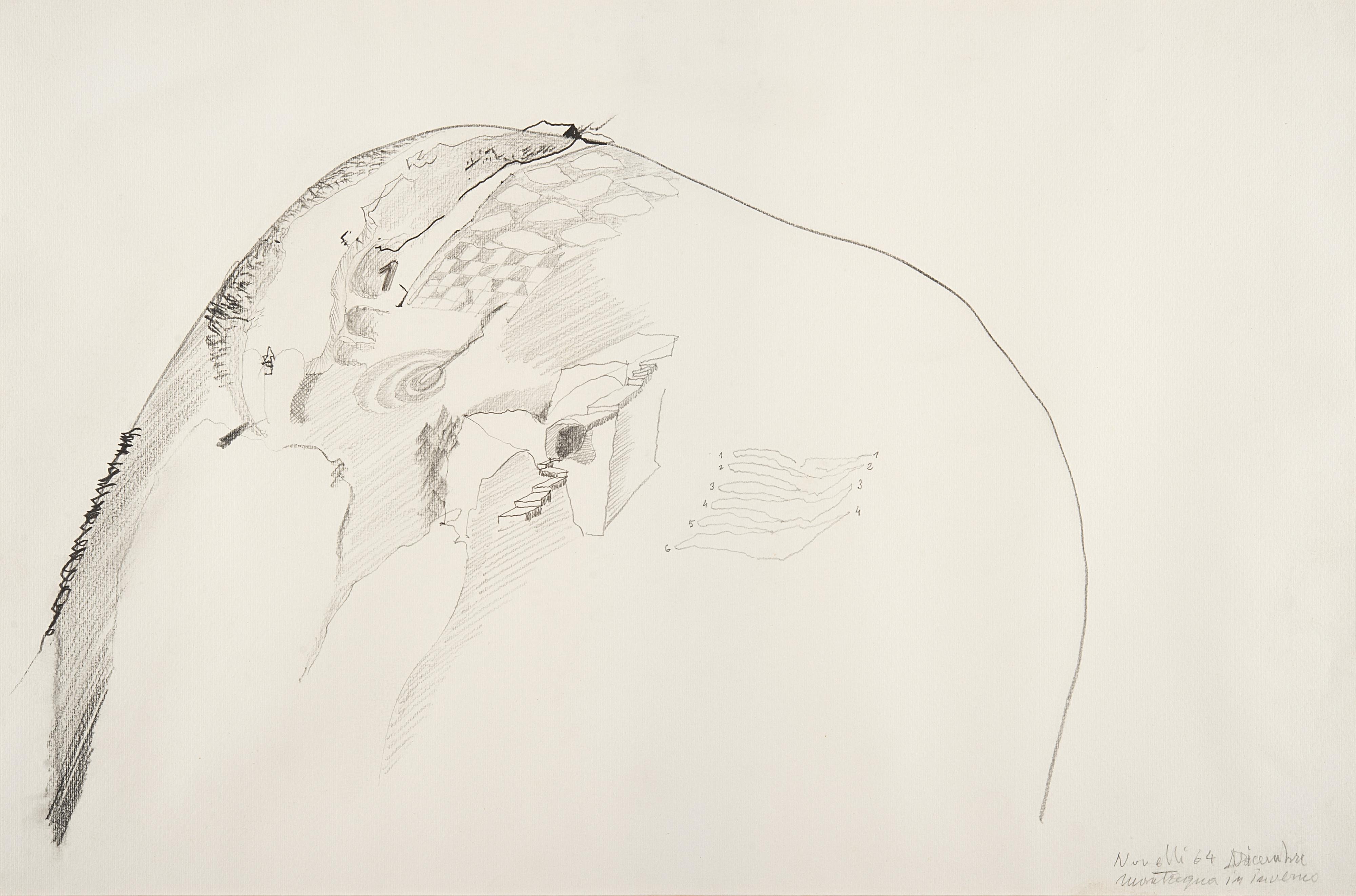 Gastone Novelli - Montagna in inverno