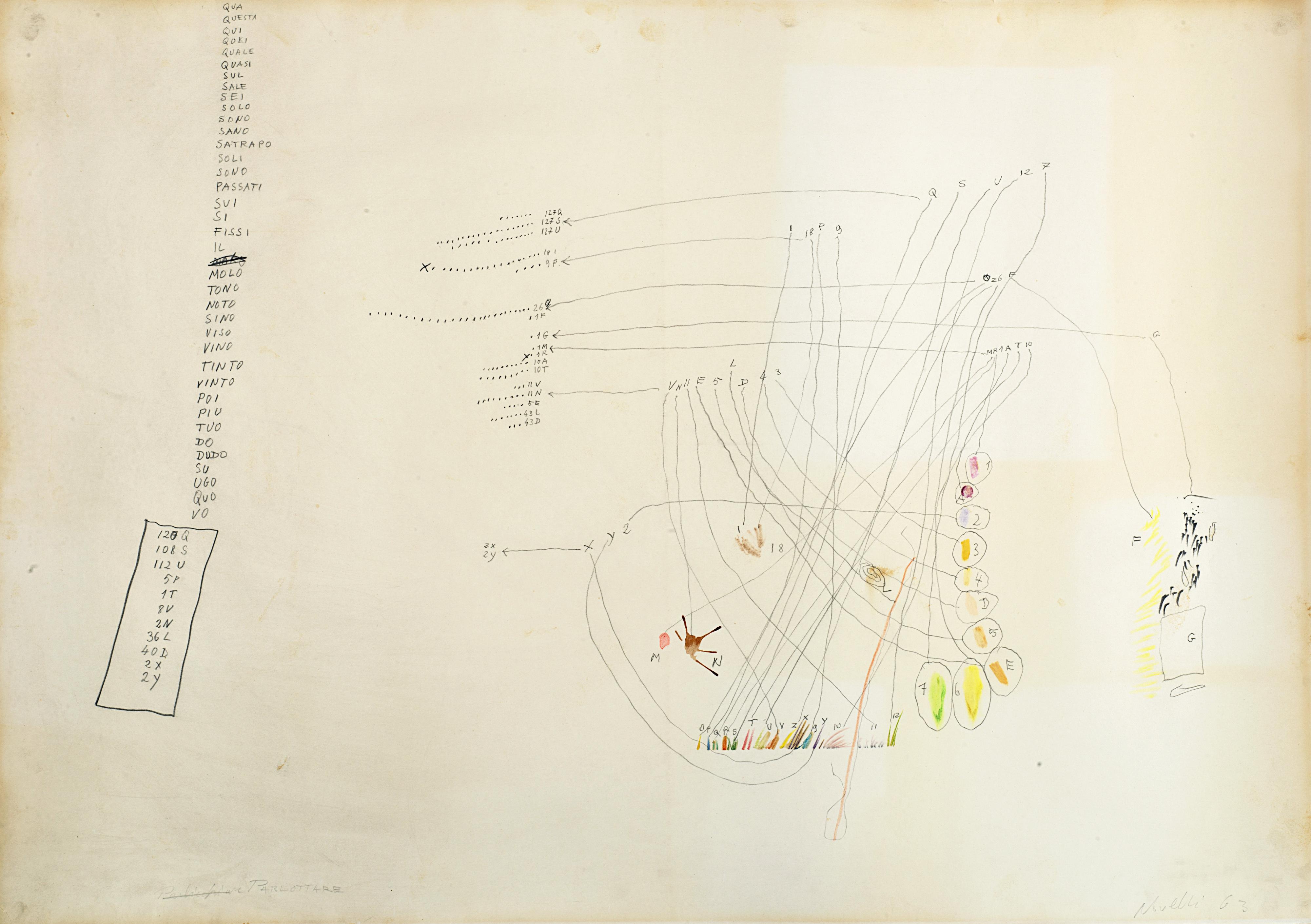 Gastone Novelli - Parlottare