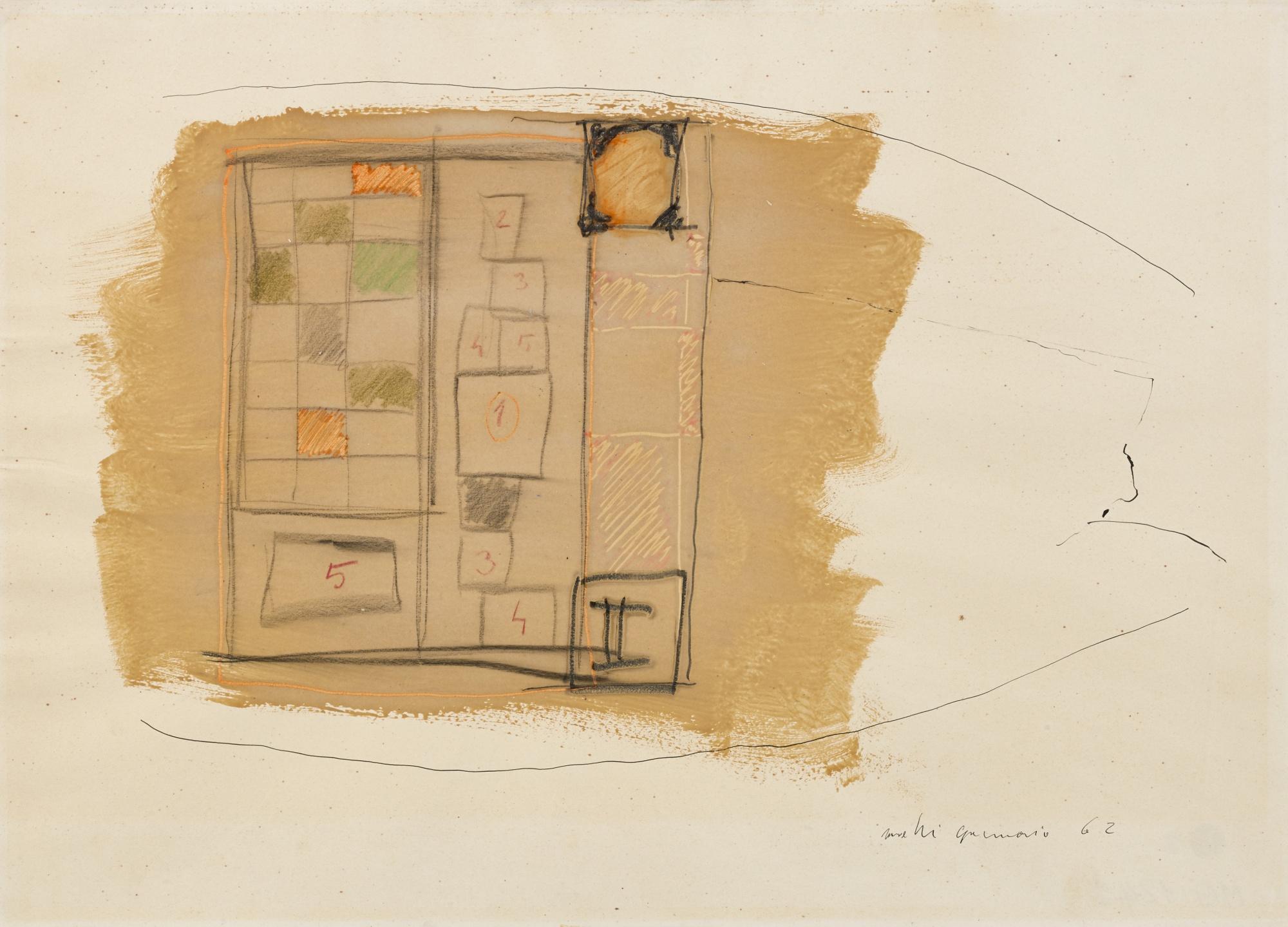 Gastone Novelli - Senza Titolo