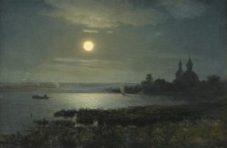 Gavril Pavlovich Kondratenko - Moonrise Over The Lake