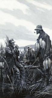 Gayle Porter Hoskins - Break during the Hunt