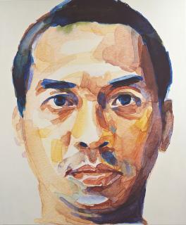 Gede Mahendra Yasa - Self-Portrait (Watercolour)