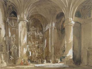 Genaro Pérez Villaamil - View Of The Interior Of Santa Maria Del Funchal, Madeira