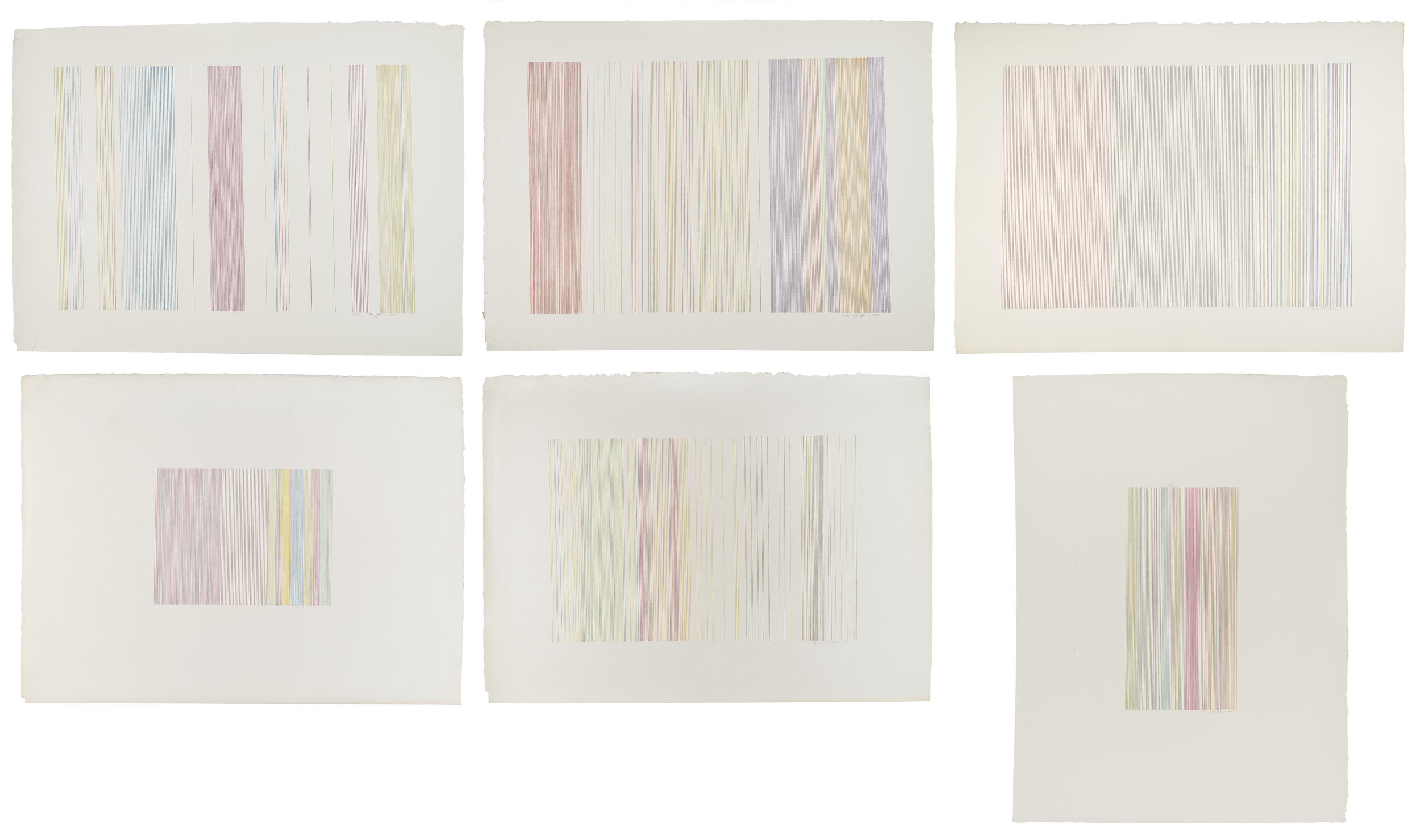 Gene Davis - Six Prints by the Artist