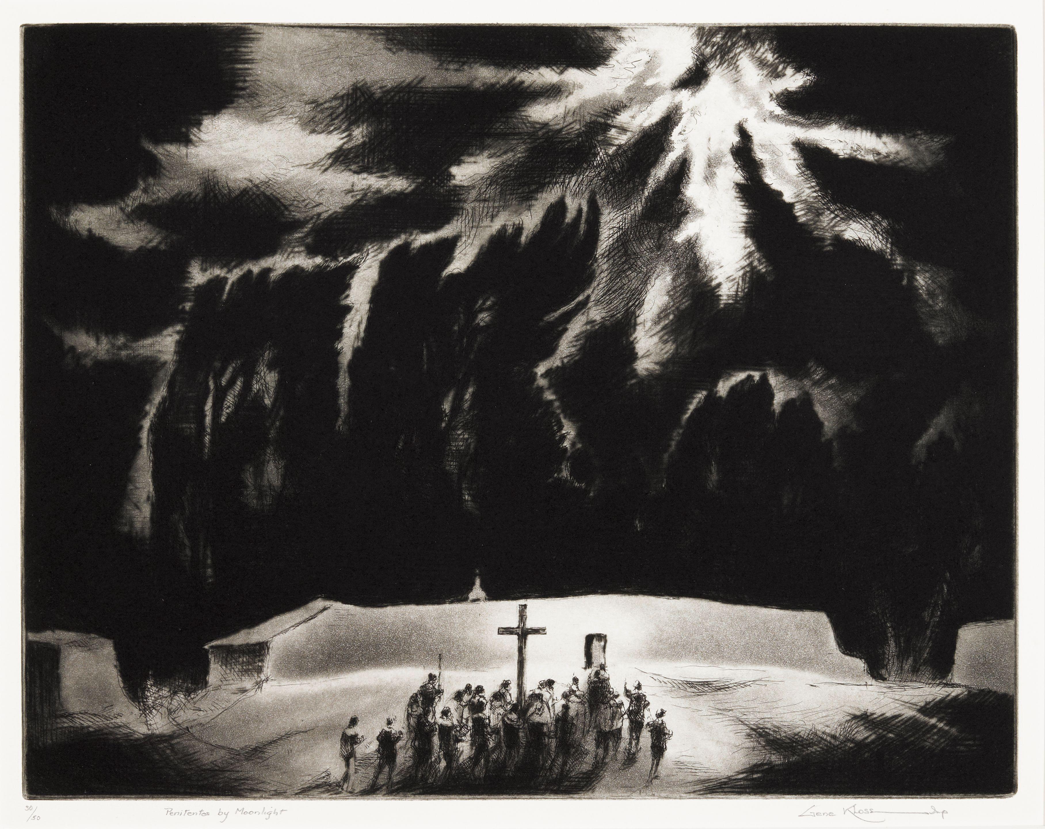 Gene Kloss - Penitentes By Moonlight