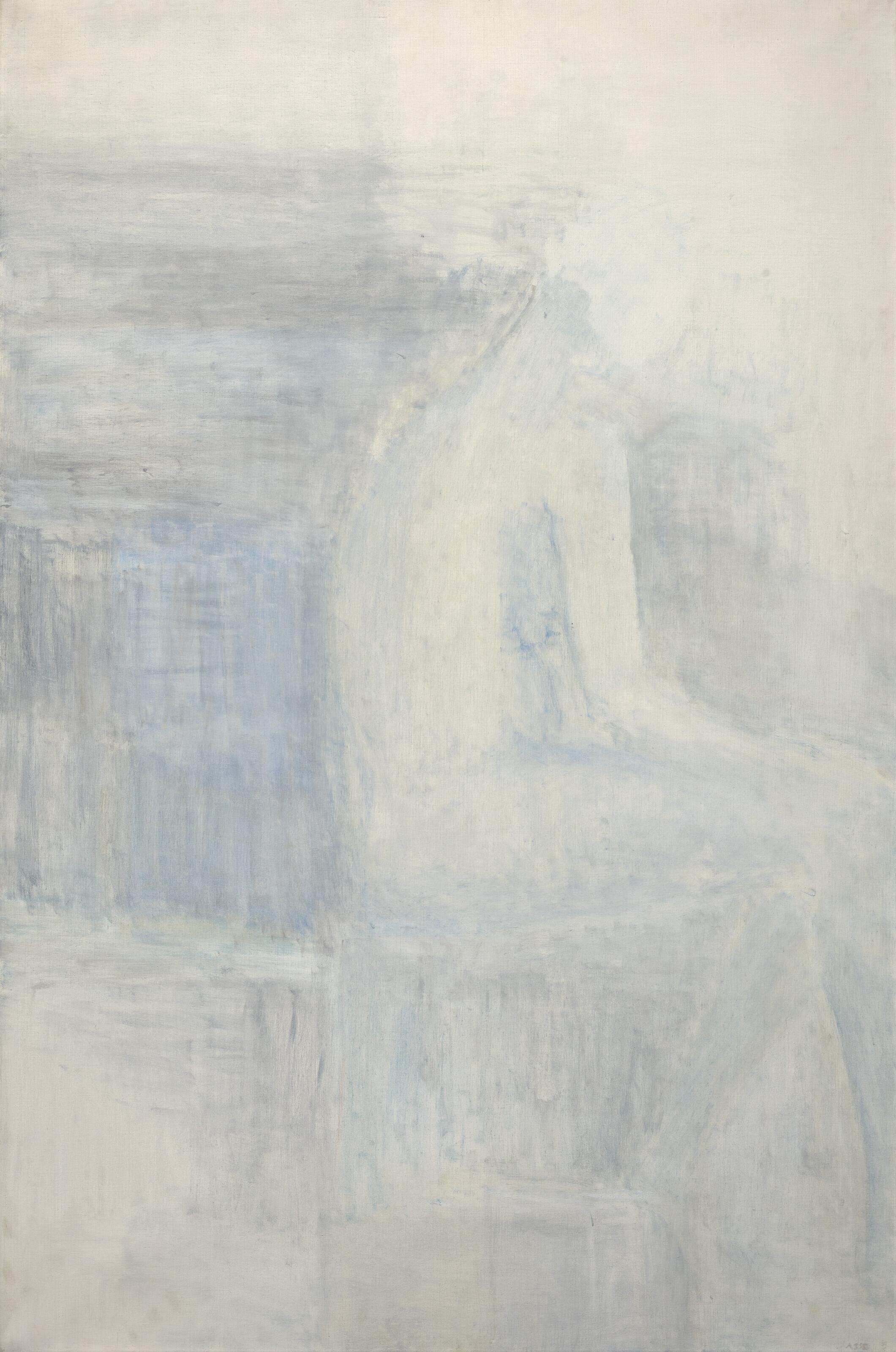 Geneviève Asse - Nu bleu