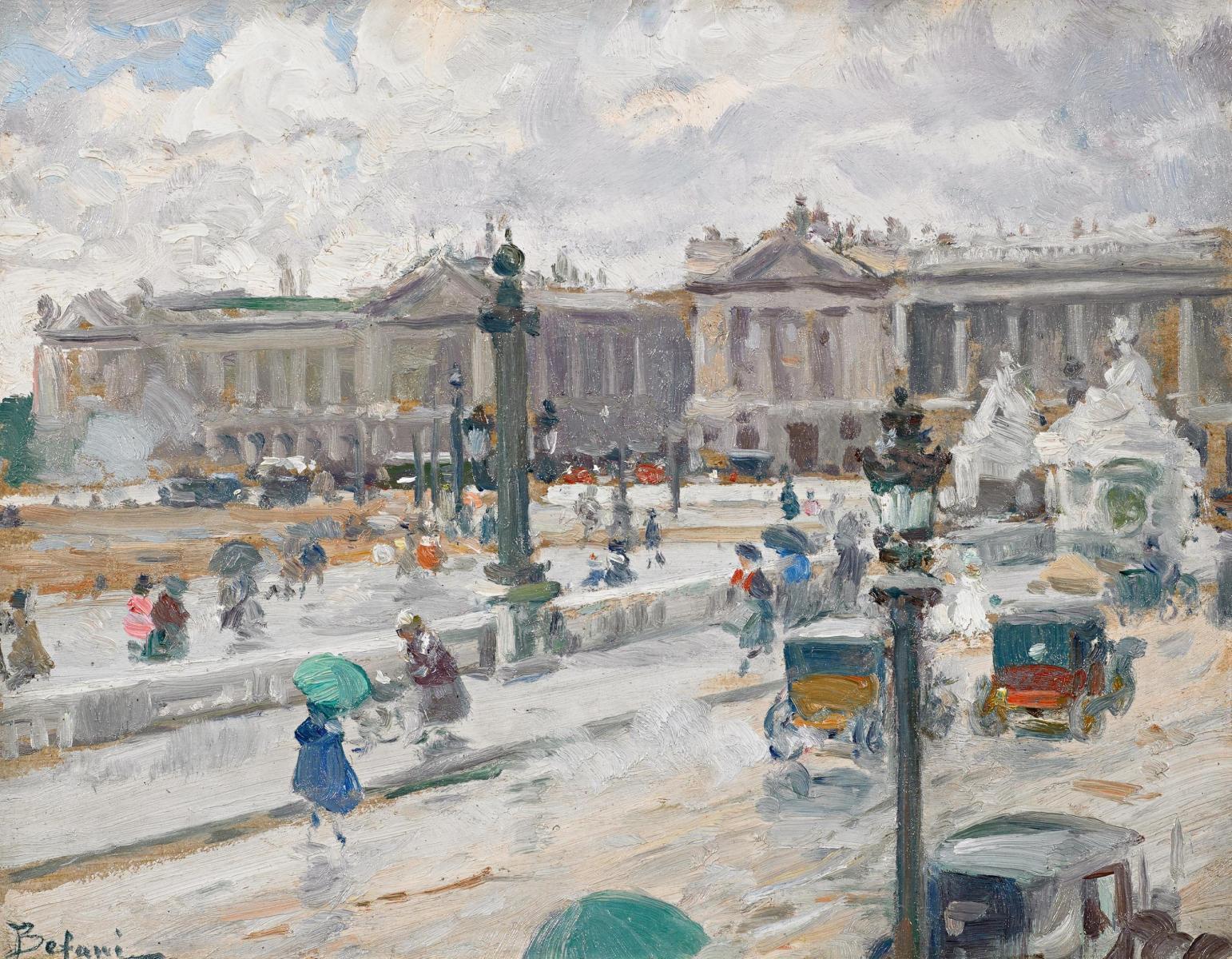 Gennaro Befani - Ansicht der Place de la Concorde in Paris.