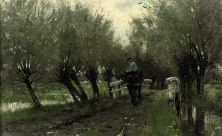 Geo Poggenbeek - A Horseman on a Path