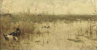 Geo Poggenbeek - Amongst reeds in the polder