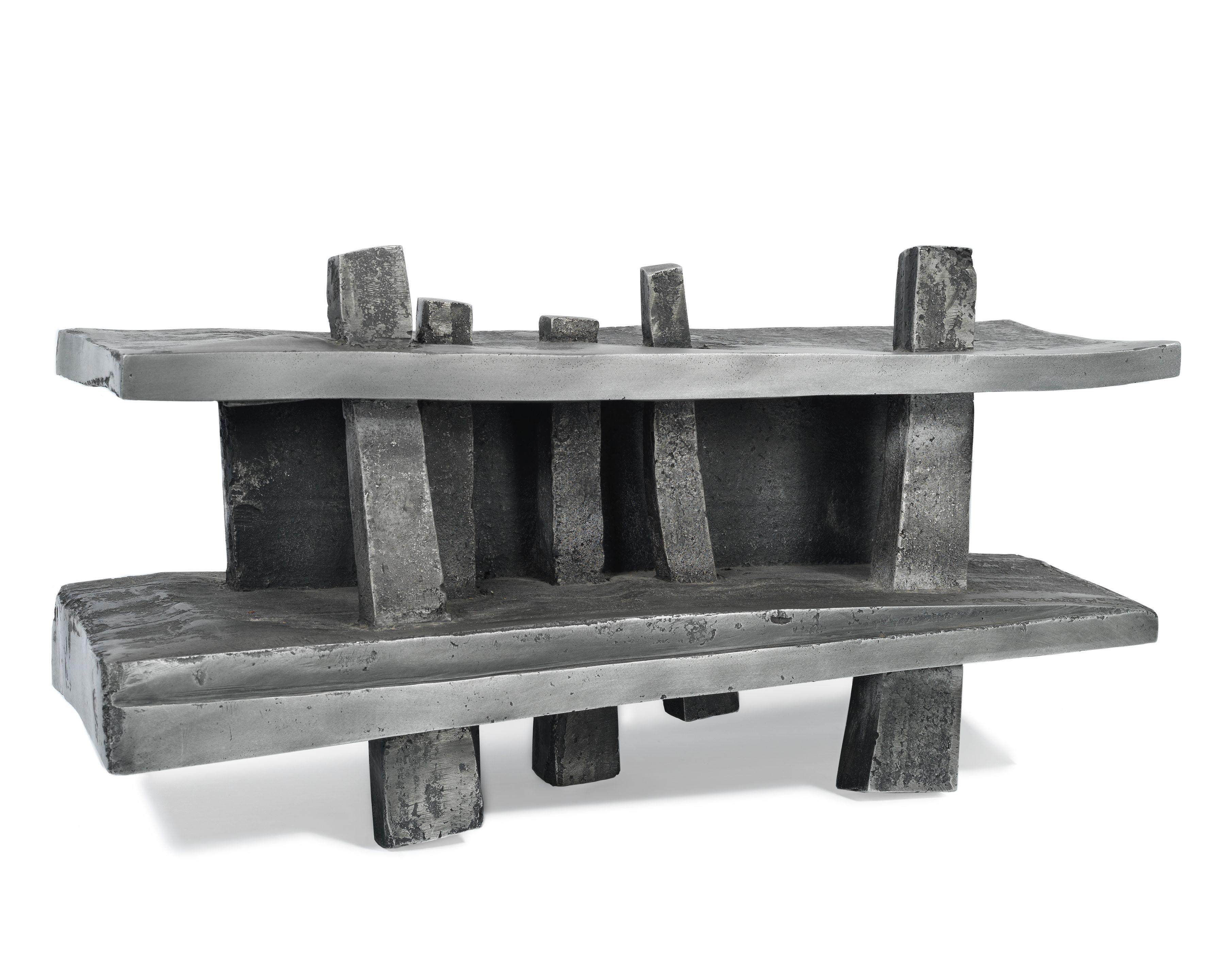 Geoffrey Clarke R.A. - Two Slabs With Five Bars