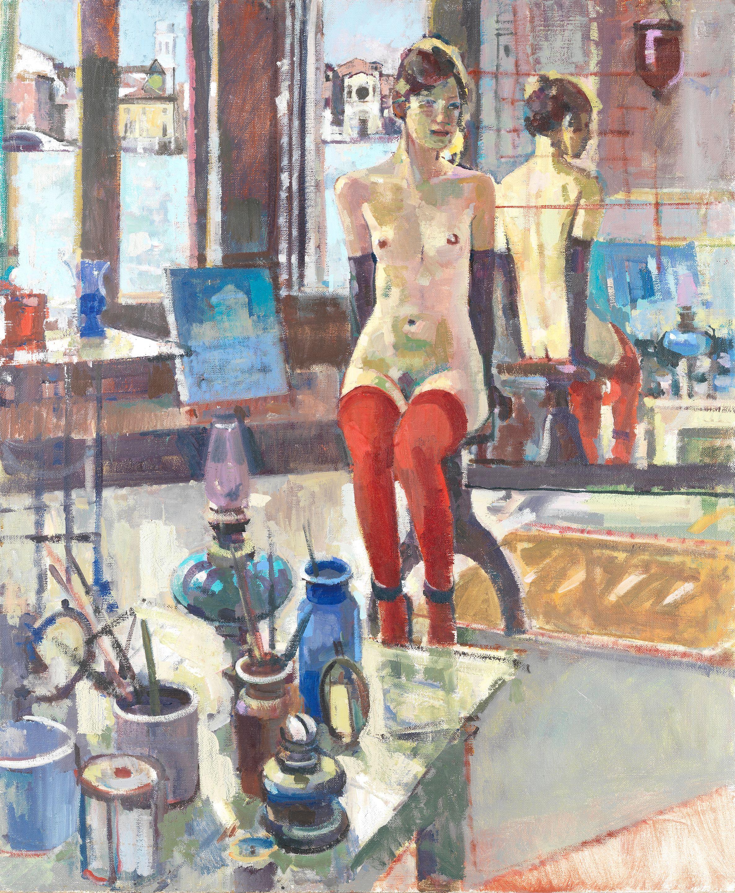 Geoffrey Humphries - Model in the Artist\'s Studio