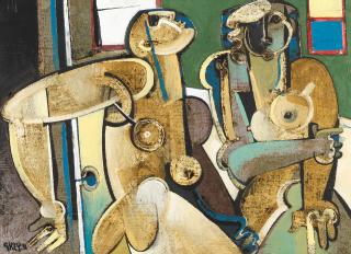 Geoffrey Key - Figure Entering a Room