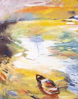 Geoffrey Robert Proud - River and Boat