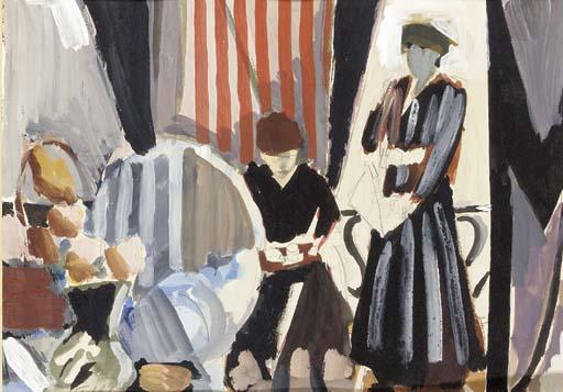 Geoffrey Tibble - Figures in an interior